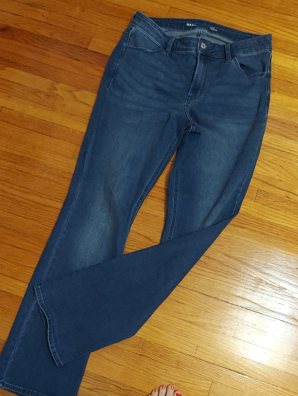 Old Navy High Rise WOW Dark Blue Boot Cut Women's Stretch Jeans